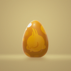 OeufDofusOcre GIFF.gif Free STL file Egg Dofus Ochre / Egg Dofus ocher・Design to download and 3D print, Ayzen