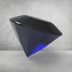 Keyshot-Animation.gif 3MF-Datei Diamante / Diamond / Diamant kostenlos・3D-Druckvorlage zum Herunterladen