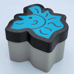 Mane-Man-Tess-Cube-Rotate.gif STL file Mane Man Tessellation・3D printing template to download