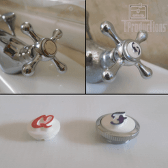 Zenite-Faucet-Caps.gif Télécharger fichier STL Bouchons pour robinets Zenite • Design pour imprimante 3D, Tproductions