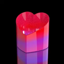 Photophore-coeur-1-b.gif Fichier STL Photophore St valentin - Valentin's day tealight holder・Objet imprimable en 3D à télécharger