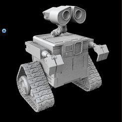 Wall E 1 .9.gif Télécharger fichier STL Figurine WALL E • Plan imprimable en 3D, Trimension