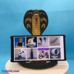 20201101_155345.gif STL file Cobra Kai phone holder・3D print design to download