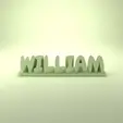 William_Organic.gif William 3D Nametag - 5 Fonts