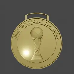 MEDALLA0001-0120_AdobeExpress.gif 3D file Qatar 2022 World Cup first place medal・Model to download and 3D print