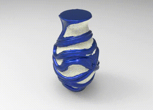 Modern Twisted Spiral Vase