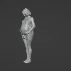 Video_2023_09_14-3_edit_0.gif STL file pregnant woman・Design to download and 3D print