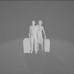 ezgif.com-crop.gif Archivo 3MF gratis pareja esperando con maletas・Modelo para descargar y imprimir en 3D