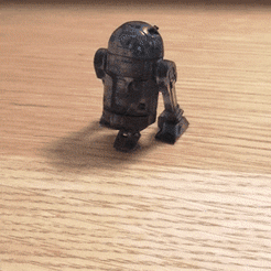 20210808_112645.gif Free STL file R2D2 FOLDABLE COMPACT SMARTPHONE STAND・3D printing model to download, yukio