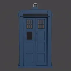 ezgif.com-gif-maker.gif Doctor Who - Barry Newbury TARDIS in 5.5" scale