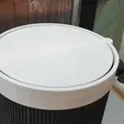 01.gif Table garbage can with lid