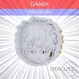 Gaara~PRIVATE_USE_CULTS3D_OTACUTZ.gif Gaara Cookie Cutter / Naruto