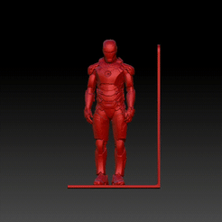 ZBrush-Movie.gif STL file Ironman Sculpture Bookends・3D print design to download, 3DPau