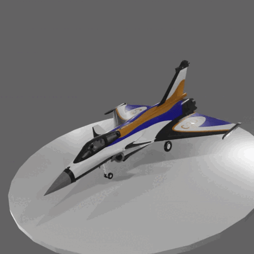 Rafale.gif Maquete do Rafale C-3D