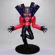 Titan-Speaker-Dynamic-Pose-Rotation-Giff.gif SKIBIDI TOILET TITAN SPEAKERMAN DYNAMIC POSE | 3D FAN ART