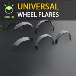 WFlare-TITULO.gif STL file Universal wheel flares 03Jun-WF01・3D printing design to download, Pixel3D