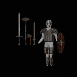 Viking-armor.gif Fichier 3D ensemble d'armure viking pour impression 3d sur figurines ou pour cosplay・Modèle à imprimer en 3D à télécharger