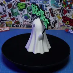Mean-Eyes-Ghost-Lamp-GIF.gif Fichier 3D Lampe fantôme - yeux méchants Décoration Halloween・Design imprimable en 3D à télécharger