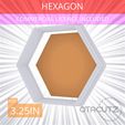 Hexagon~3.25in.gif Hexagon Cookie Cutter 3.25in / 8.3cm