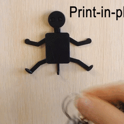 trailer-4.gif Download STL file Eyed Key Hanger, print-in-place • 3D printing template, Print-in-Place_Fun