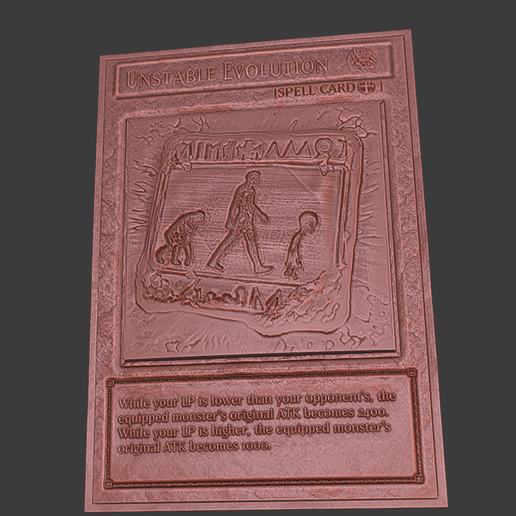 YuGiOh Card : Unstable Evolution 3D model