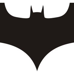 Batman_Logo_02.gif Free STL file Logo Batman!・Design to download and 3D print, Spacegoat