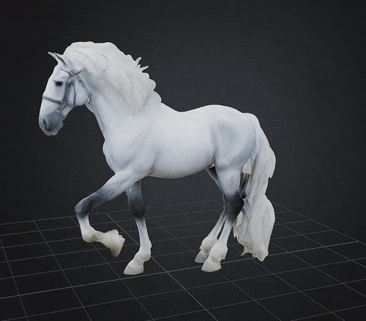 horsevd-ezgif.com-optimize.gif DBX Horse Stl Obj Glb for 3D Print