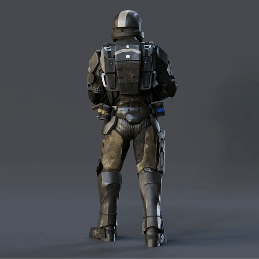 😇 Figurilla Halo ODST Pose Archivos de impresión 3D