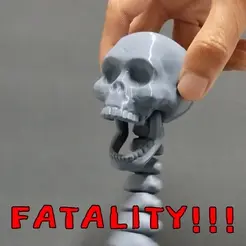 skull.gif Archivo STL Cráneo con columna vertebral・Modelo imprimible en 3D para descargar, NemoMK2