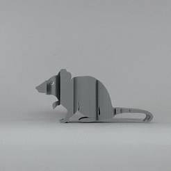 ezgif.com-gif-maker.gif STL file Text Flip - Mouse・3D printing design to download