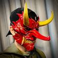 ezgif.com-video-to-gif.gif Cyber Samurai Hannya Mask - Japanese Ghost Mask