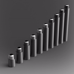 ezgif.com-video-to-gif.gif STL file Barrel Extension set・3D printing model to download