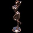 cute-girl-standing-in-dress-and-high-heels.gif Файл STL cute girl standing in dress and high heels・Модель для загрузки и 3D-печати
