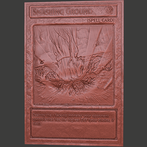 YuGiOh Card : Smashing Ground 3D model