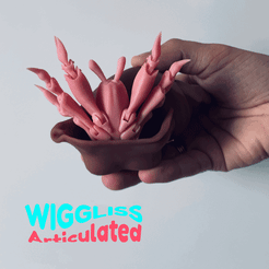 A sculdted Fichier STL WIGGLISS - bernard-l'ermite / jouet articulé / impression modèle 3D / sla / pla / STL / OBJ・Design à télécharger et à imprimer en 3D