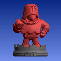 Grom-gif.gif STL file Grom - Brawl Stars・Model to download and 3D print, 3dmaniacos