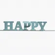0709-_4_.gif 🎁HAPPY EASTER 🥳- Gift/ Present 🎉Happy Easter - Gift, give away [decoration, gift decoration] Textflip, (Flip text) STL, SVG, OBJ, ZIP - 3D model