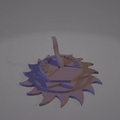 ezgif.com-gif-maker.gif STL file Ancient Sun clock・3D printing template to download