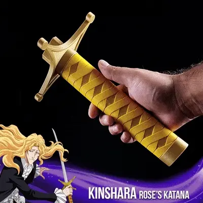 🌹 Kinshara - Rose 's Katana - Bleach・ 3D File for 3D printing・Cults