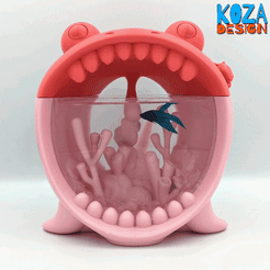 SHARK-TANK-06.gif STL file SHARK TANK FOR EASY TO CARE FISH・Model to download and 3D print