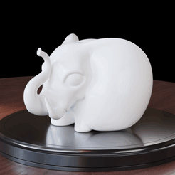 700x700.gif Archivo STL Estatua de elefante🐘・Plan para descargar y imprimir en 3D
