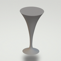 Glassgif.gif Télécharger fichier STL gratuit Verre à champagne mode spirale / mode vase • Plan pour impression 3D, XiantenDesigns