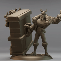 braum-santa3.gif Free STL file BRAUM SANTA CLAUS - LEAGUE OF LEGENDS・Design to download and 3D print