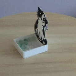 00016.gif Download STL file Sentimental Kitten guards your Little Things • 3D printer model, Dulin