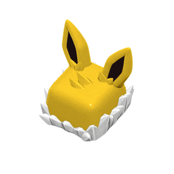 gif_jolteon.gif Fichier STL Pokemon Jolteon - Clavier mécanique 3D Keycap - Eeveelutions・Modèle à imprimer en 3D à télécharger, HIKO3D