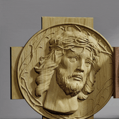 jesus.gif STL file 3Dmodel STL Jesus bas relief・3D print design to download