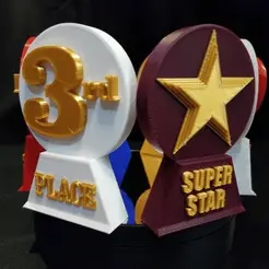 Trophies Turntable Video.gif STL file Trophy Awards・3D printer design to download