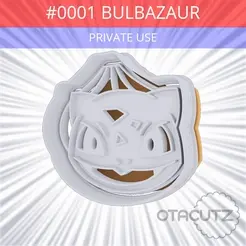 0001-Bulbazaur~PRIVATE_USE_CULTS3D@OTACUTZ.gif #0001  Bulbazaur  Cookie Cutter / Pokemon