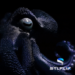 bto.gif STL file Bordeaux, The Octopus・Model to download and 3D print