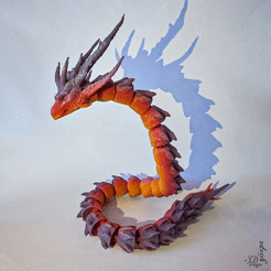 Animal-Flexible-1-by-yiixpe.gif Файл STL ⭐ Приручите гибкого дракона + 4 бонуса⭐・Модель для загрузки и 3D-печати